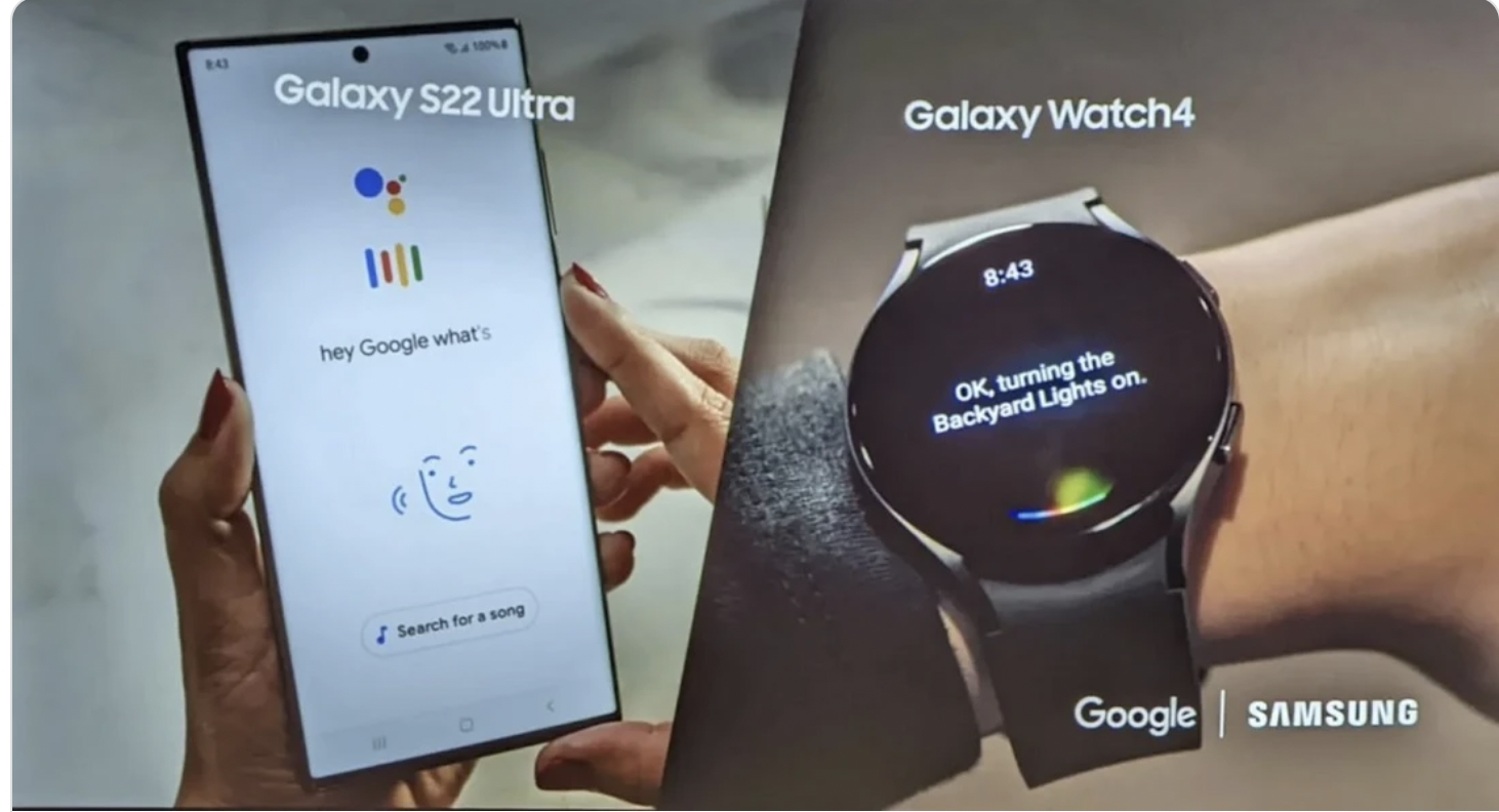Tính năng Hum to Search của Google trên Samsung. Ảnh chụp màn hình