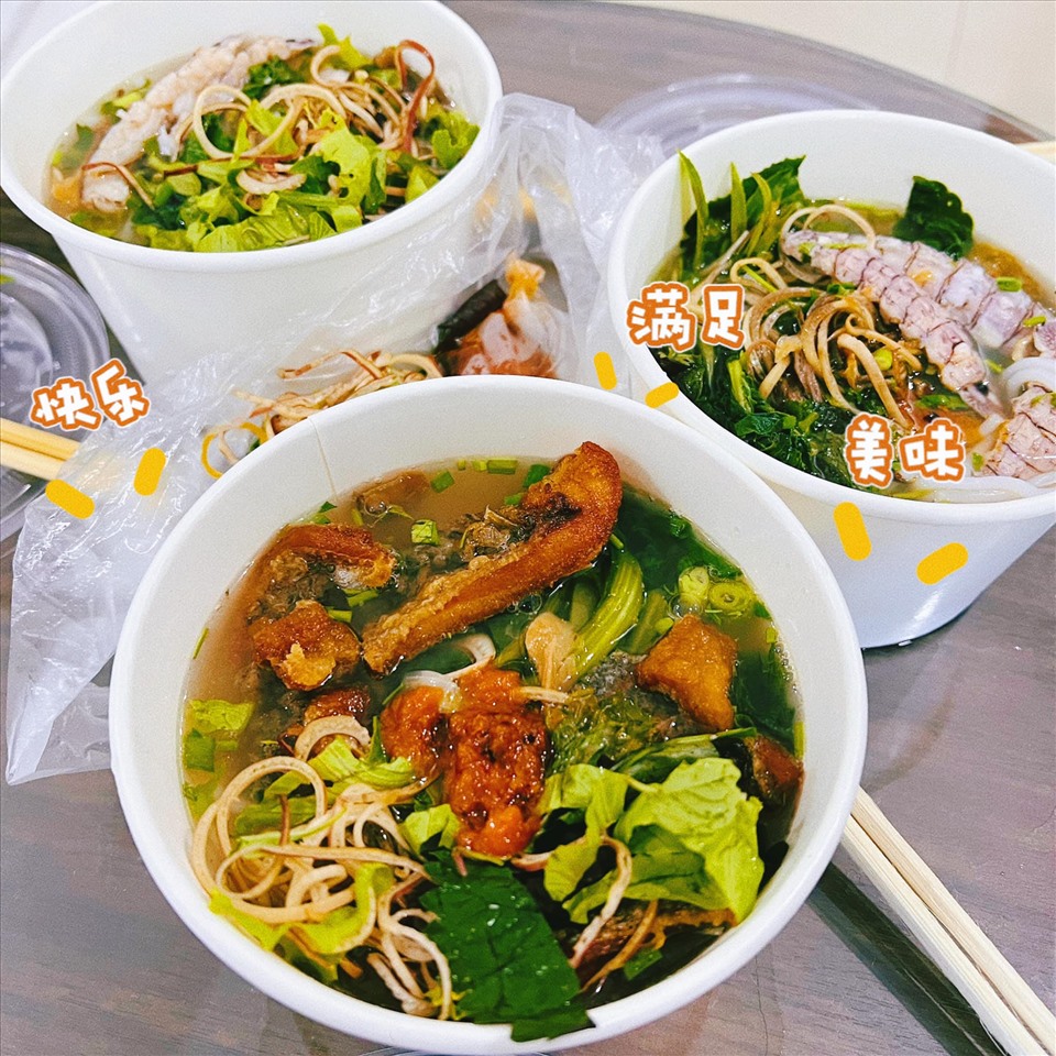 Bún miến Hương Béo có thể gọi giao hàng.