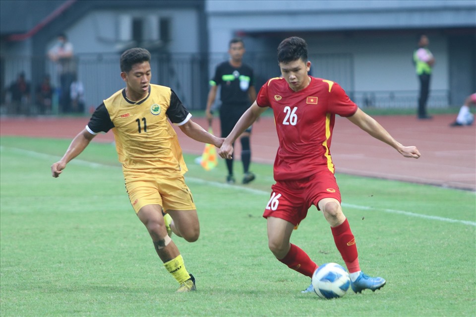 U19 Việt Nam trong chiến thắng trước U19 Brunei. Ảnh: VFF