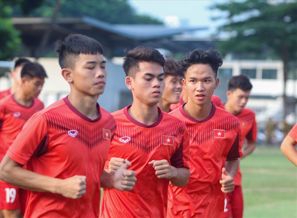 U19 Việt Nam có lực lượng mạnh nhất để đấu U19 Myanmar. Ảnh: VFF