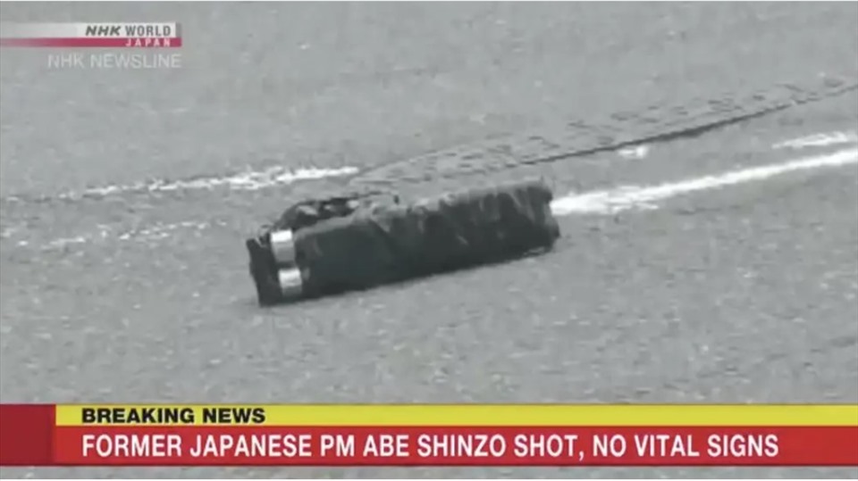 Cận cảnh khẩu súng bắn ông Abe Shinzo. Ảnh chụp màn hình