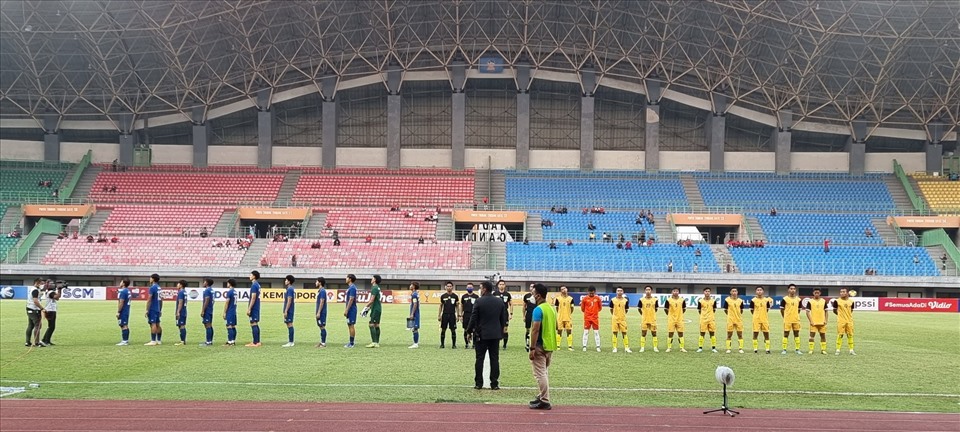 U19 Thái Lan không sử dụng đội hình mạnh nhất ở trận đấu với U19 Brunei. Ảnh: AFF