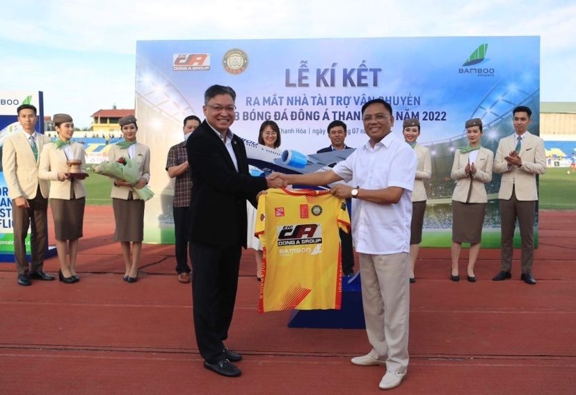 Câu lạc bộ Thanh Hoá có thêm nhà tài trợ mới tại V.League 2022. Ảnh: H.A