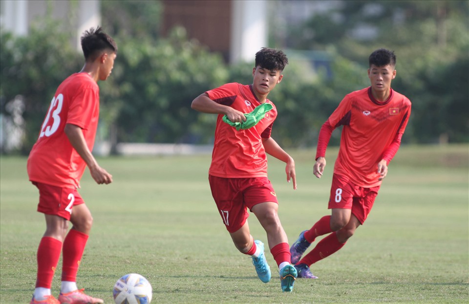 U16 Việt Nam sẵn sàng hướng đến trận đấu với U16 Philippines. Ảnh: VFF