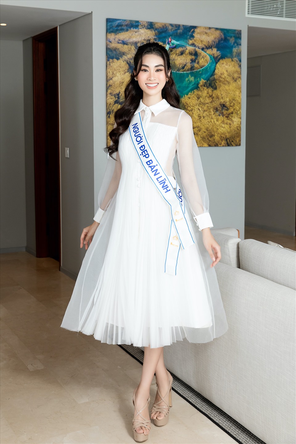 Head to Head Challenge là phần thi đặc biệt bám sát format của cuộc thi Miss World. Thí sinh Nguyễn Thùy Linh đã xuất sắc vượt qua 36 cô gái của Miss World Việt Nam 2022 để trở thành người chiến thắng. Ảnh: MWVN.