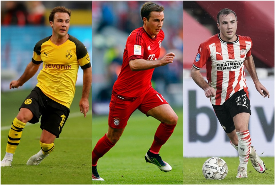 Sự nghiệp của Gotze ở Bayern Munich hay khi trở lại Dortmund và sang PSV Eindhoven đều bị ảnh hưởng bởi chấn thương. Ảnh: Eurosport