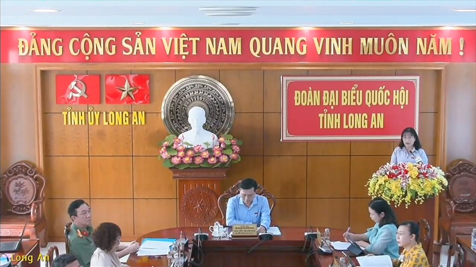 Đại biểu Nguyễn Hoàng Uyên - Đoàn ĐBQH tỉnh Long An.