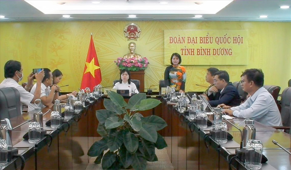 Đại biểu Nguyễn Hoàng Bảo Trân - Đoàn ĐBQH tỉnh Bình Dương.