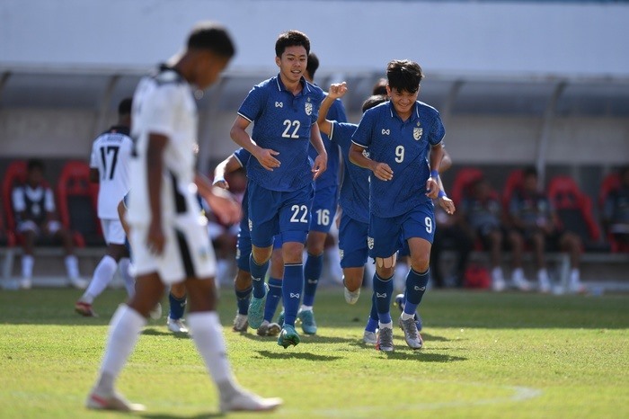 U16 Thái Lan thiếu vắng sự phục vụ của đội trưởng Lekkun. Ảnh: FAT