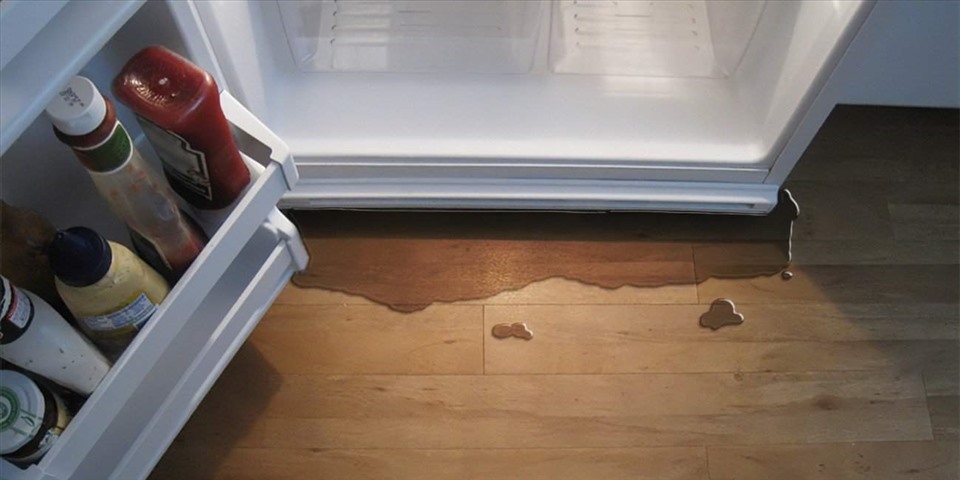 Tủ lạnh dễ bị chảy nước và thiết bị dễ hư hại nếu không đóng chặt cửa tủ thường xuyên.  Ảnh: Xinhua