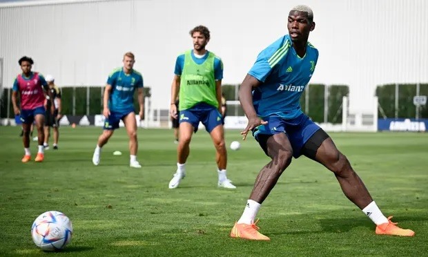 Pogba hứa hẹn sẽ cân bằng lại hàng tiền vệ của Juve trong mùa giải này. Ảnh: AFP