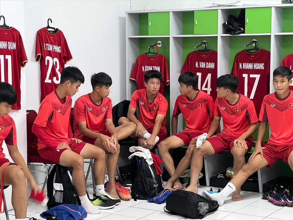 U16 Việt Nam ra sân với đội hình mạnh nhất. Ảnh: VFF