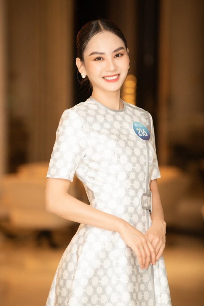 “Tôi đến đây không phải để học hỏi mà là để chiến thắng, để trở thành Miss World Việt Nam 2022“, Mai Phương nói trong buổi sơ khảo Miss World Việt Nam 2022. Ảnh: MWVN.