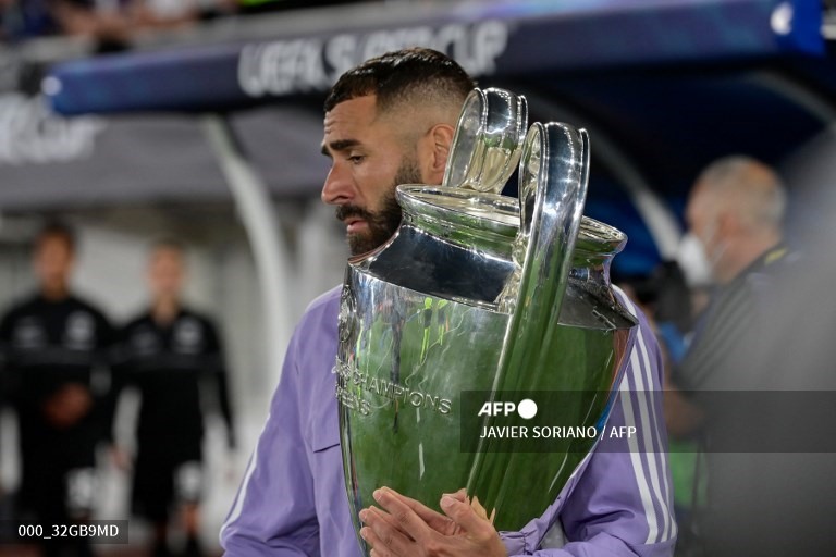Benzema thi đấu chói sáng tại Champions League 2021-2022. Ảnh: AFP