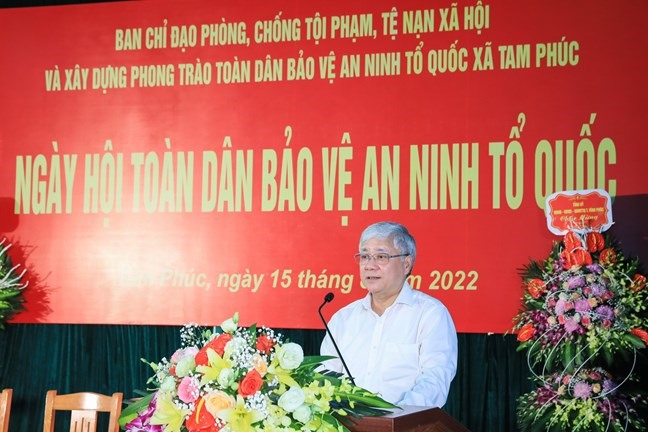 Chủ tịch Ủy ban Trung ương MTTQ Việt Nam Đỗ Văn Chiến phát biểu.