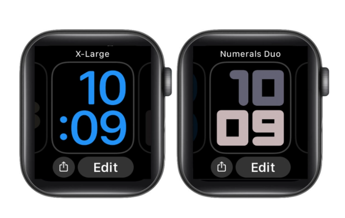 Numeral Duo hoặc X-Large là hai màn hình được khuyến khích lựa chọn vì tiết kiệm tối đa pin. Ảnh chụp màn hình