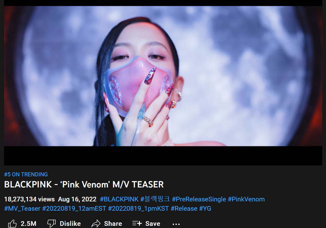 Blackpink Tiếp Tục Lập Kỷ Lục Mới Trước Thềm Ra Mắt Mv Pink Venom 