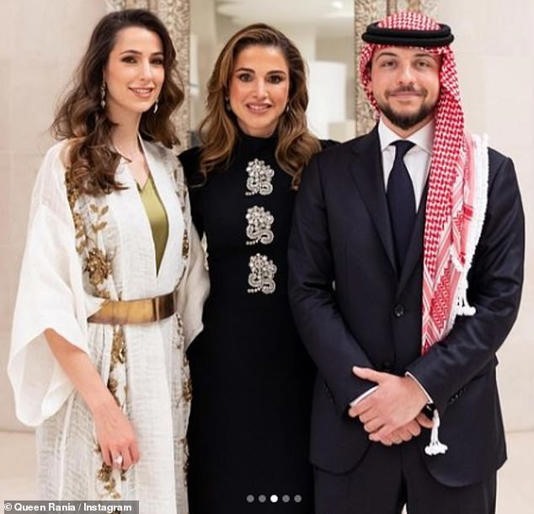 Một vài hình ảnh trong lễ đính hôn của Thái tử Jordan. Ảnh: Hoàng hậu Jordan