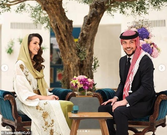 Một vài hình ảnh trong lễ đính hôn của Thái tử Jordan. Ảnh: Hoàng hậu Jordan