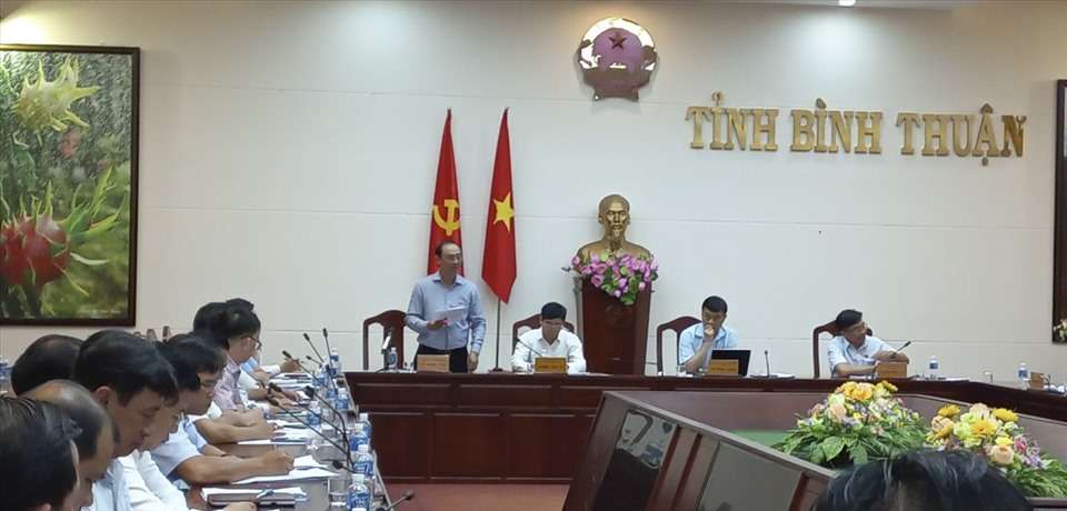 Ông Lê Đình Thọ - Thứ trưởng Bộ GTVT phát biểu tại buổi làm việc sáng 2.8. Ảnh: HT