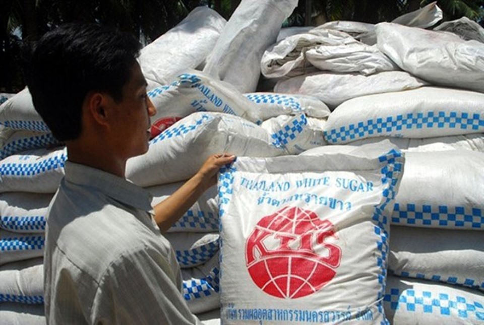 Đường nhập khẩu từ Campuchia, Indonesia, Lào, Malaysia và Mianmar có sử dụng nguyên liệu đường của Thái Lan sẽ bị áp dụng biện pháp phòng vệ thương mại. Ảnh: Vinanet