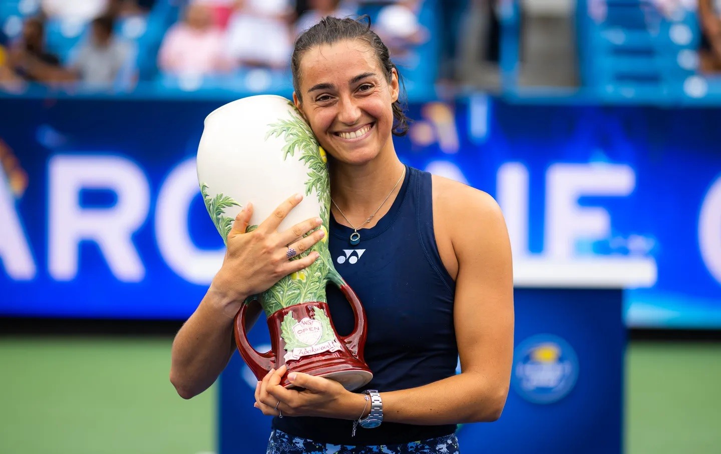 Caroline Garcia thắng cả 8 trận đấu - từ vòng loại đến chung kết - để vô địch Cincinnati Open 2022. Ảnh: WTA
