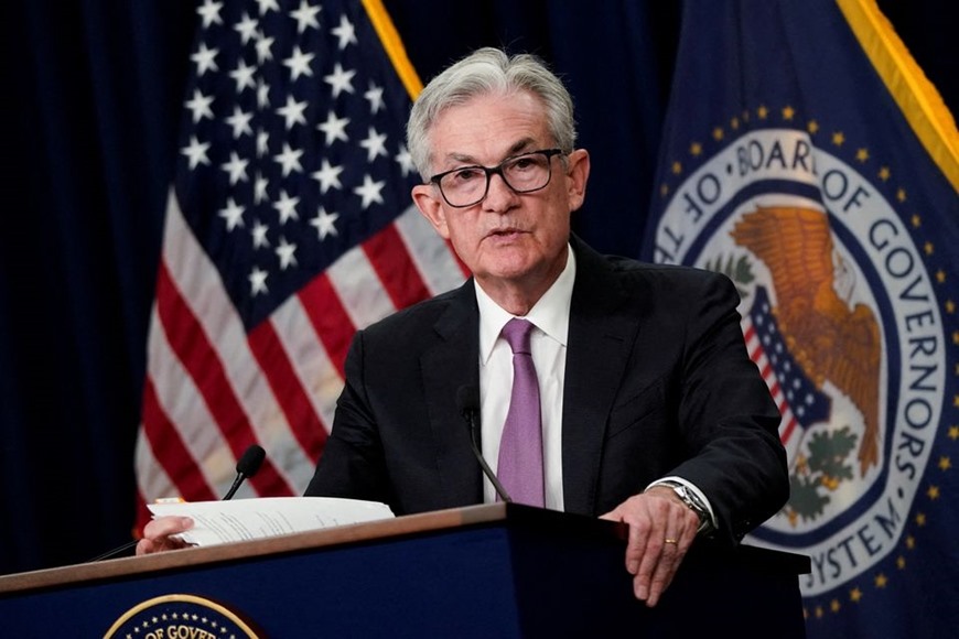 Các nhà đầu tư đang tập trung sự chú ý đến những bình luận của Chủ tịch Fed Jerome Powell  tại hội nghị Ngân hàng Trung ương toàn cầu hằng năm dự kiến diễn ra ở Jackson Hole, Wyoming, Mỹ vào thứ sáu này.  Ảnh: Reuters.