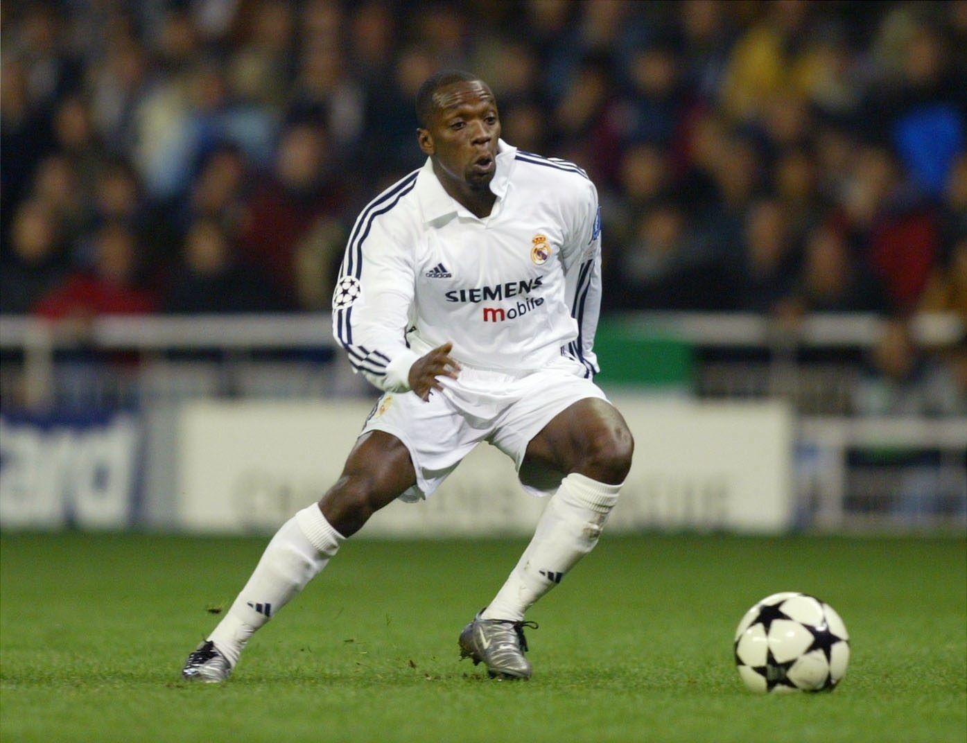 Makelele là nhân tố quan trọng trong hành trình vô địch Champions League năm 2003 của Real Madrid. Ảnh: AFP