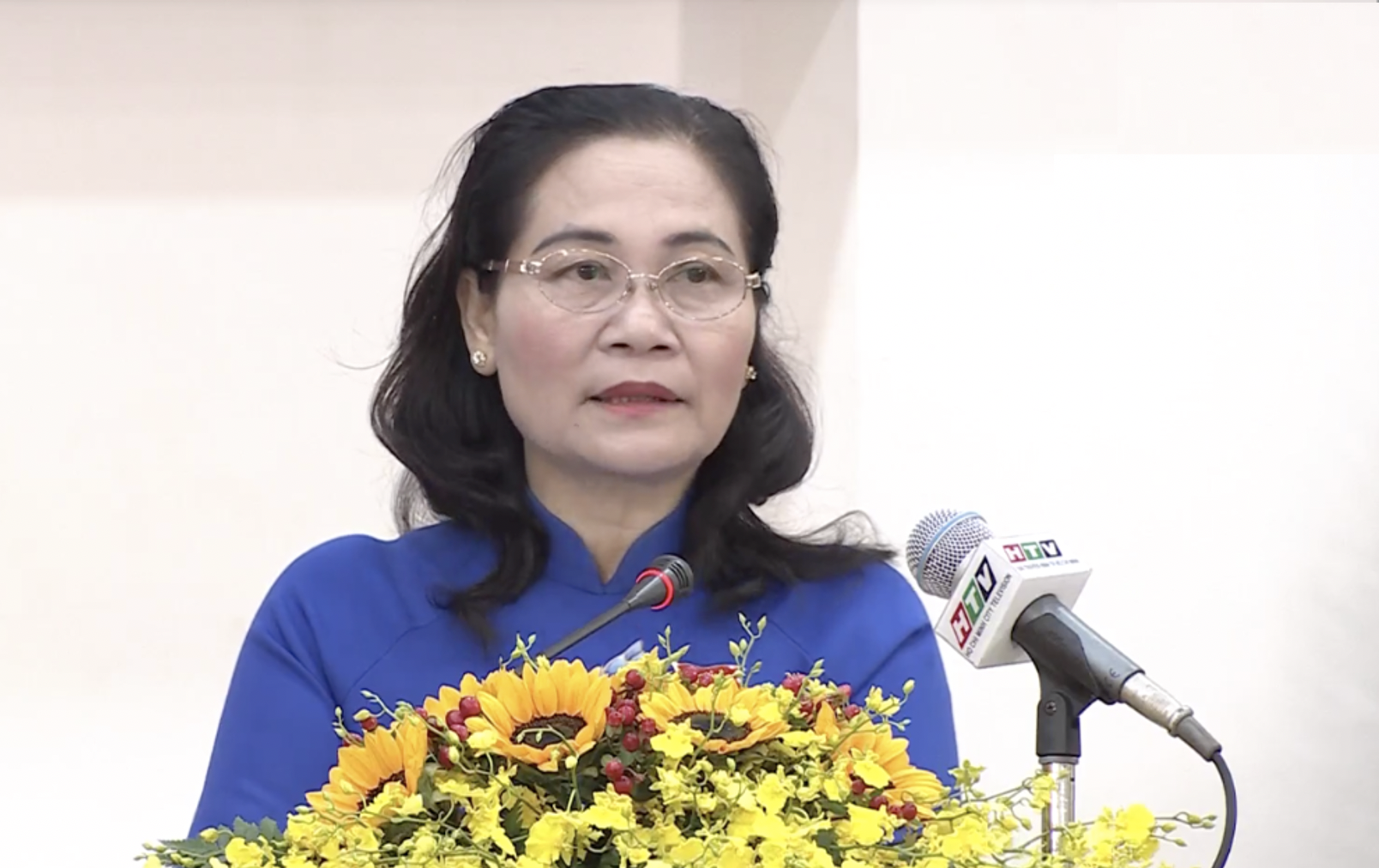 Bà Nguyễn Thị Lệ - Phó Bí thư Thành ủy, Chủ tịch HĐND TPHCM phát biểu khai mạc. Ảnh: Huyên Nguyễn