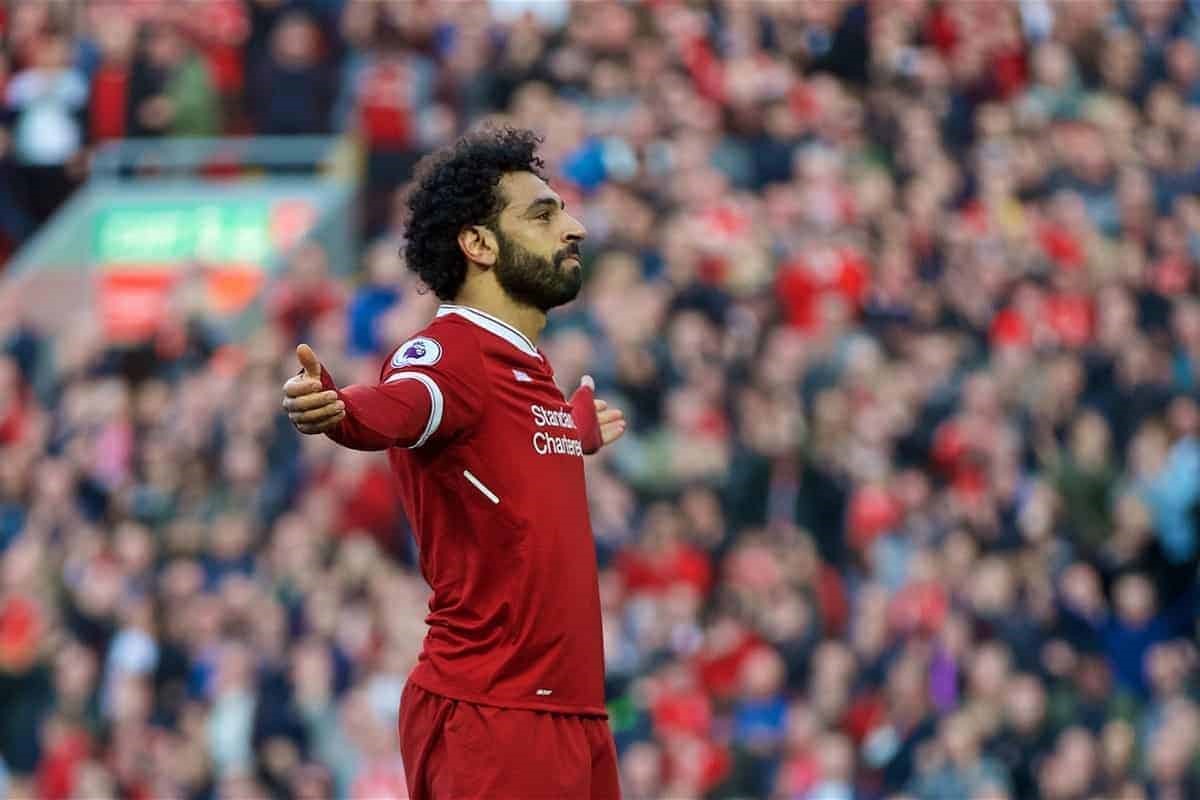Liverpool lại chông chờ vào sự toả sáng của Salah. Ảnh: This Is Anfeld