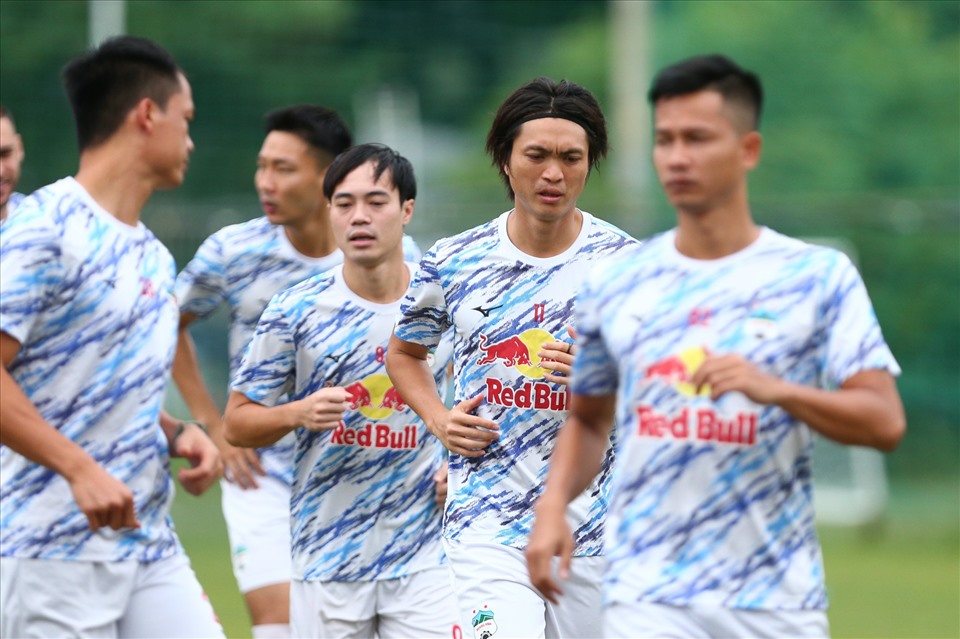 Chiều 3.8, câu lạc bộ Hoàng Anh Gia Lai có buổi tập trên sân Phú Thọ (Quận 11, TPHCM) để chuẩn bị cho trận gặp Sài Gòn ở vòng 11 V.League 2022.