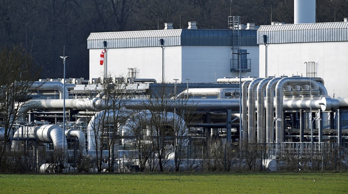 Kho khí đốt Astora lớn nhất Tây Âu ở Rehden, Đức. Ảnh: Reuters