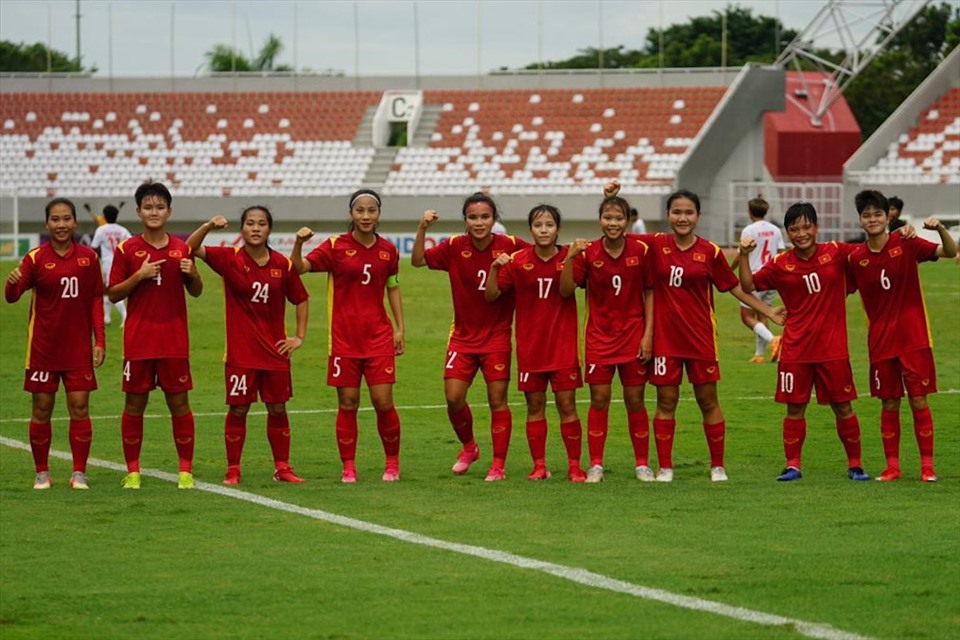 U18 nữ Việt Nam hướng đến chức vô địch giải U18 nữ Đông Nam Á 2022. Ảnh: VFF