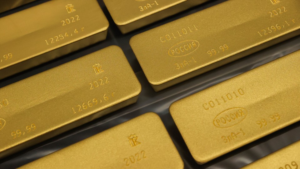 EU cấm nhập khẩu vàng của Nga. Ảnh: AFP