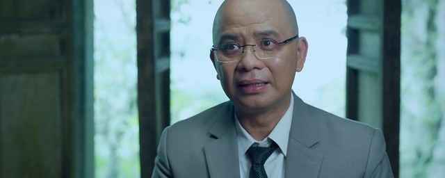 Tạo hình của diễn viên Anh Tuấn trong vai doanh nhân Khải - chủ tịch hội đồng quản trị công ty Khải Tuấn. Ảnh: VTV.