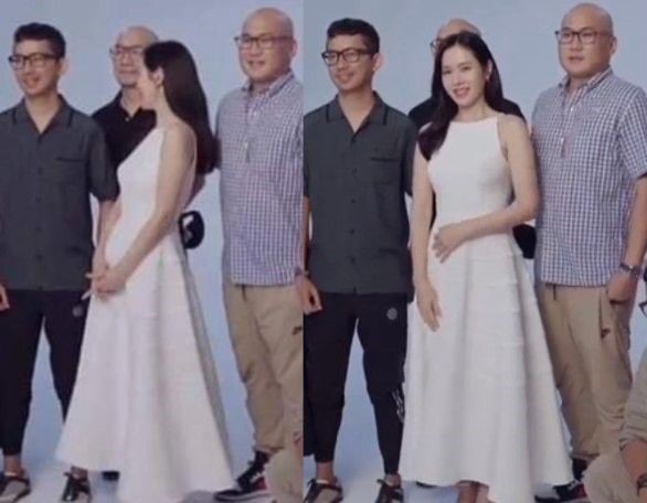 Son Ye Jin lộ vòng 2 lớn dần dù đã cố gắng che đi bằng thiết kế váy xòe