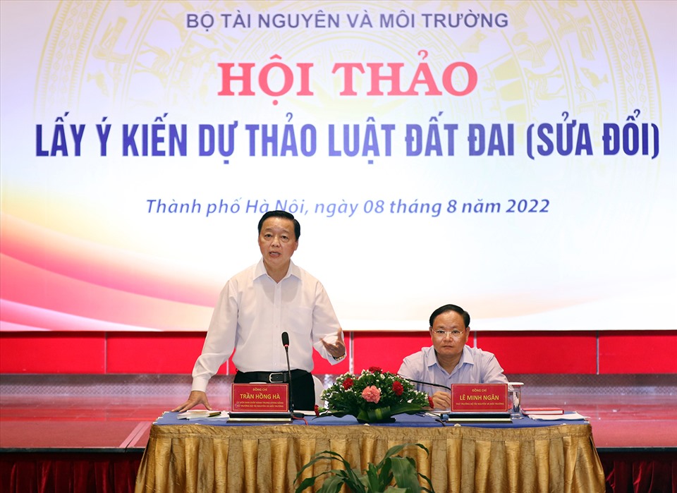 Bộ trưởng Trần Hồng Hà chủ trì