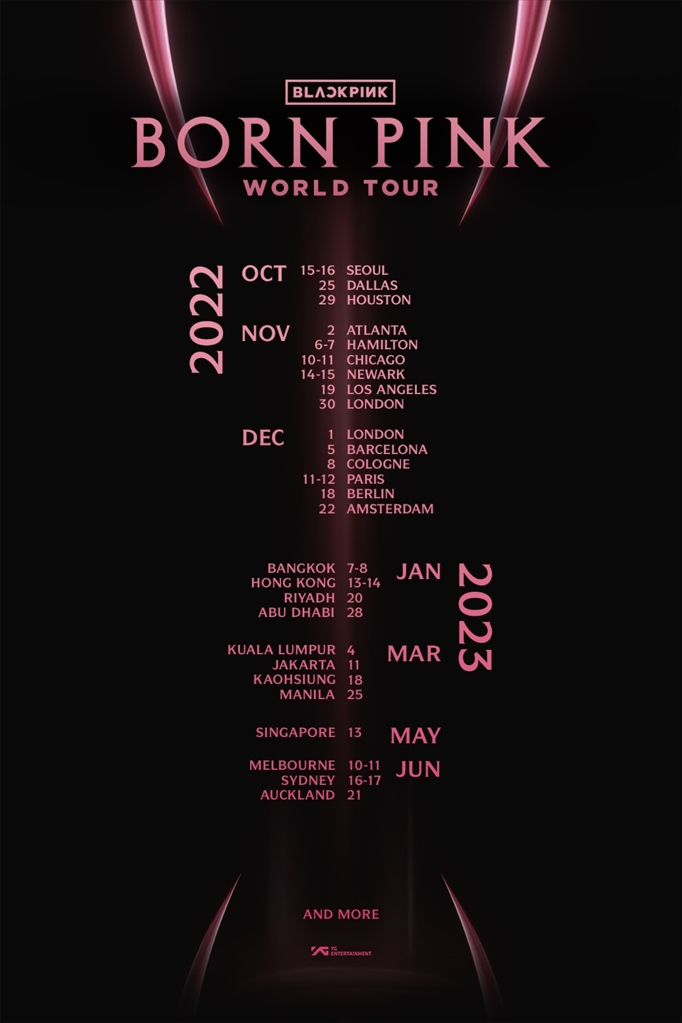 Blackpink công bố lịch trình, địa điểm world tour kéo dài đến giữa năm