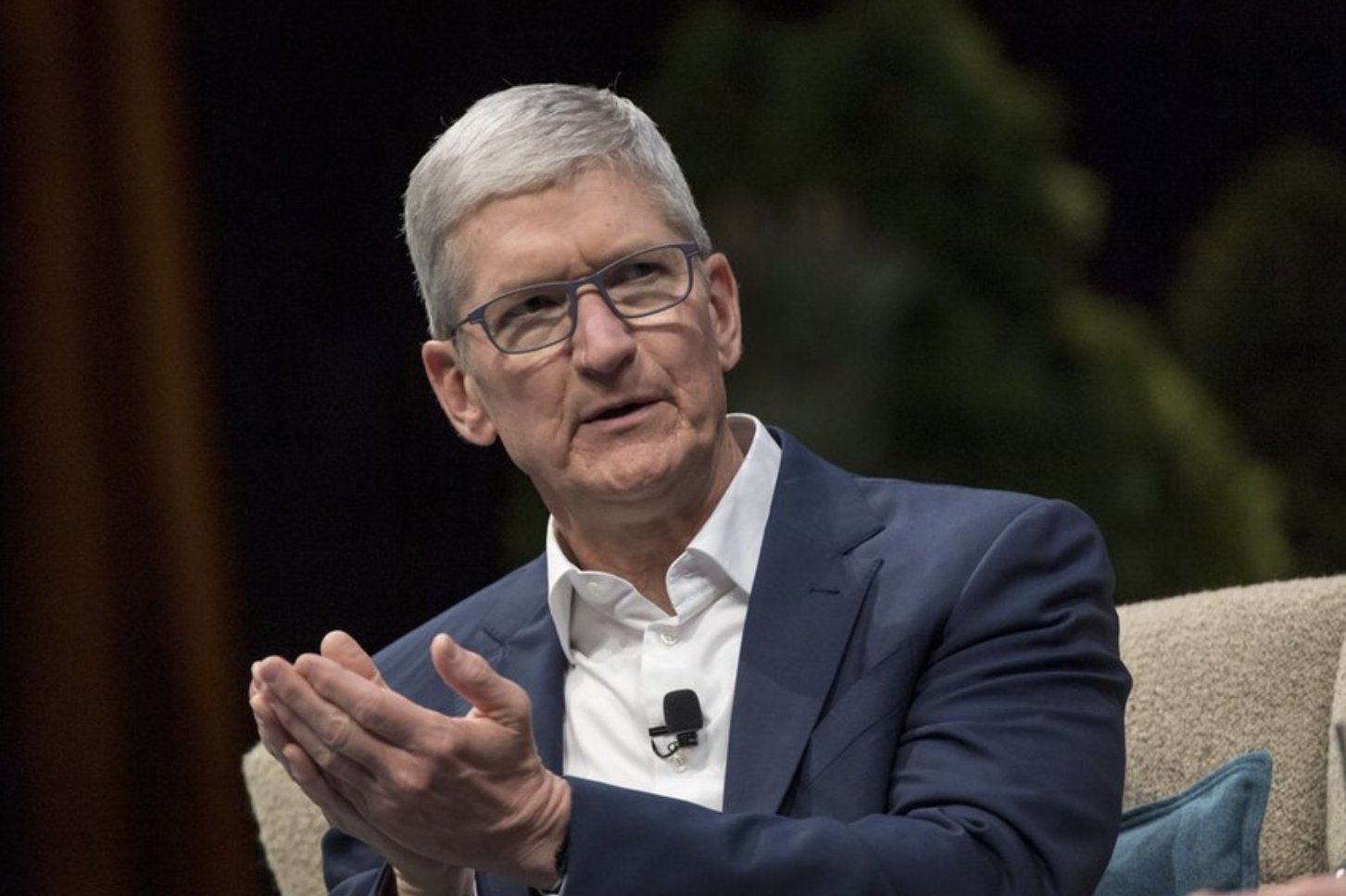 CEO Tim Cook khẳng định Apple không vi phạm luật chống độc quyền. Ảnh chụp màn hình