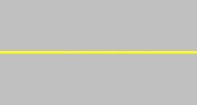 Vạch vàng nét liền: Là loại vạch đơn, liền nét, màu vàng (hay còn gọi là vạch 1.2) dùng để phân chia hai chiều xe chạy ngược nhau cho đường có 2 hoặc 3 làn xe và không có dải phân cách ở giữa. Khác với vạch kẻ vàng nét đứt, ở những đoạn đường có vạch liền màu vàng, xe không được lấn làn, không được đè vạch. Vạch này thường thấy ở những đoạn đường không đảm bảo tầm nhìn vượt xe, nguy cơ tai nạn giao thông đối đầu lớn.
