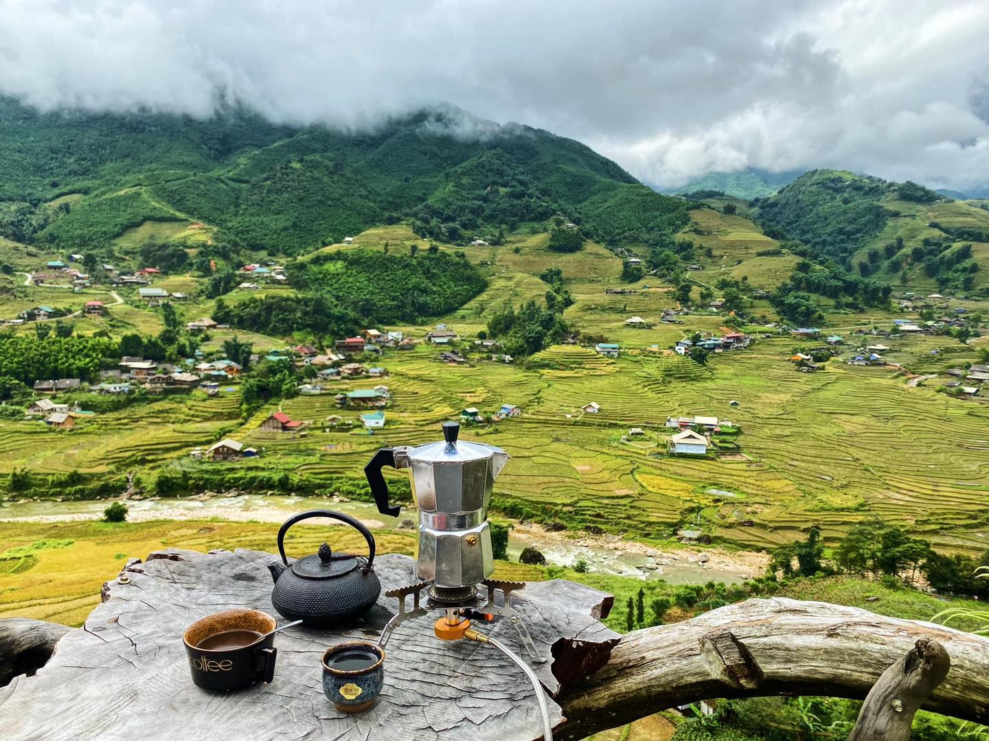 Khung cảnh nhìn từ Mường Hoa River View Homestay Ảnh: Mường Hoa River View Homestay