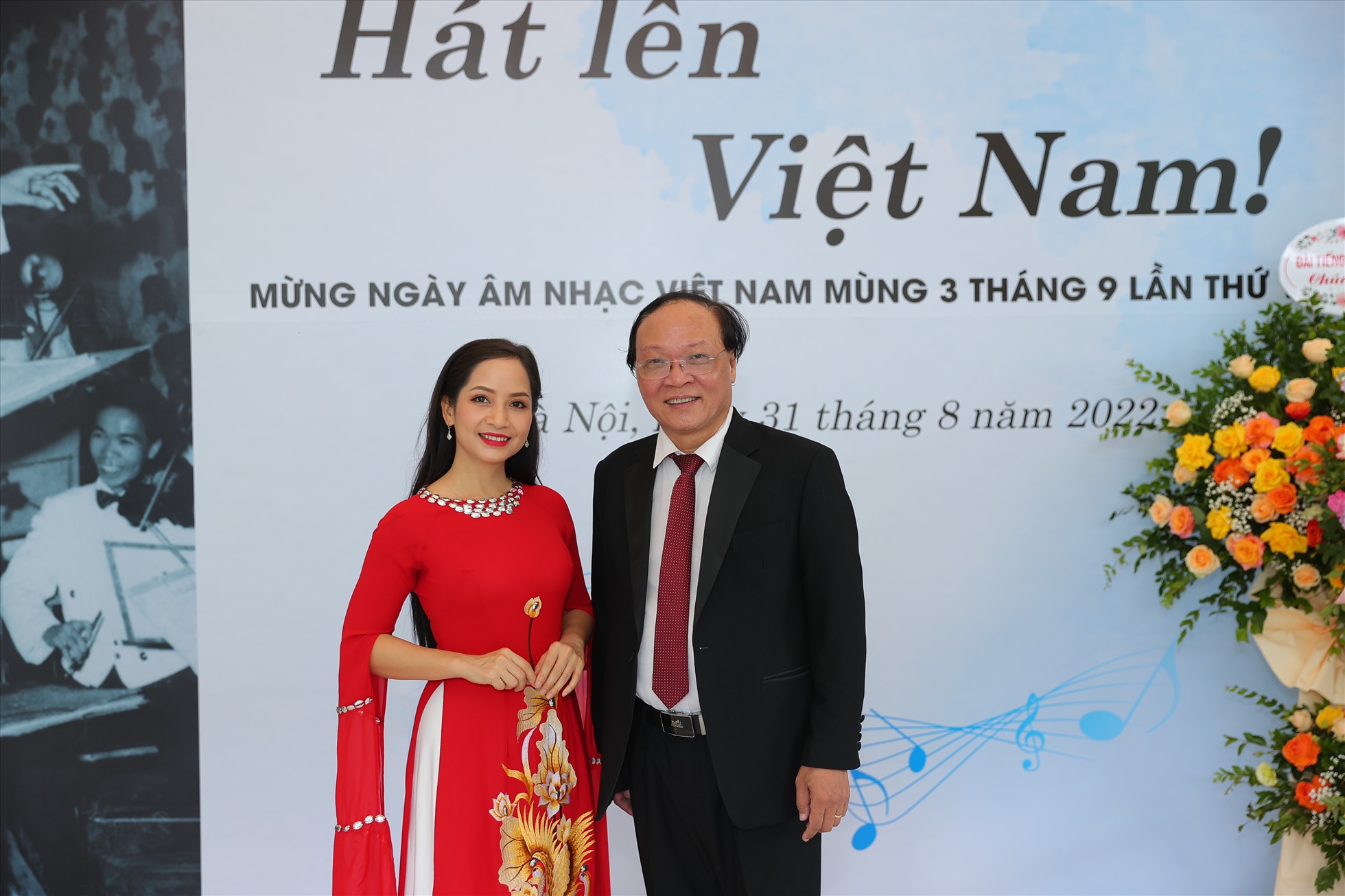 Nghệ sĩ Vũ Diệu Thảo tham gia chương trình “Hát lên Việt Nam“. Ảnh: Hòa Nguyễn