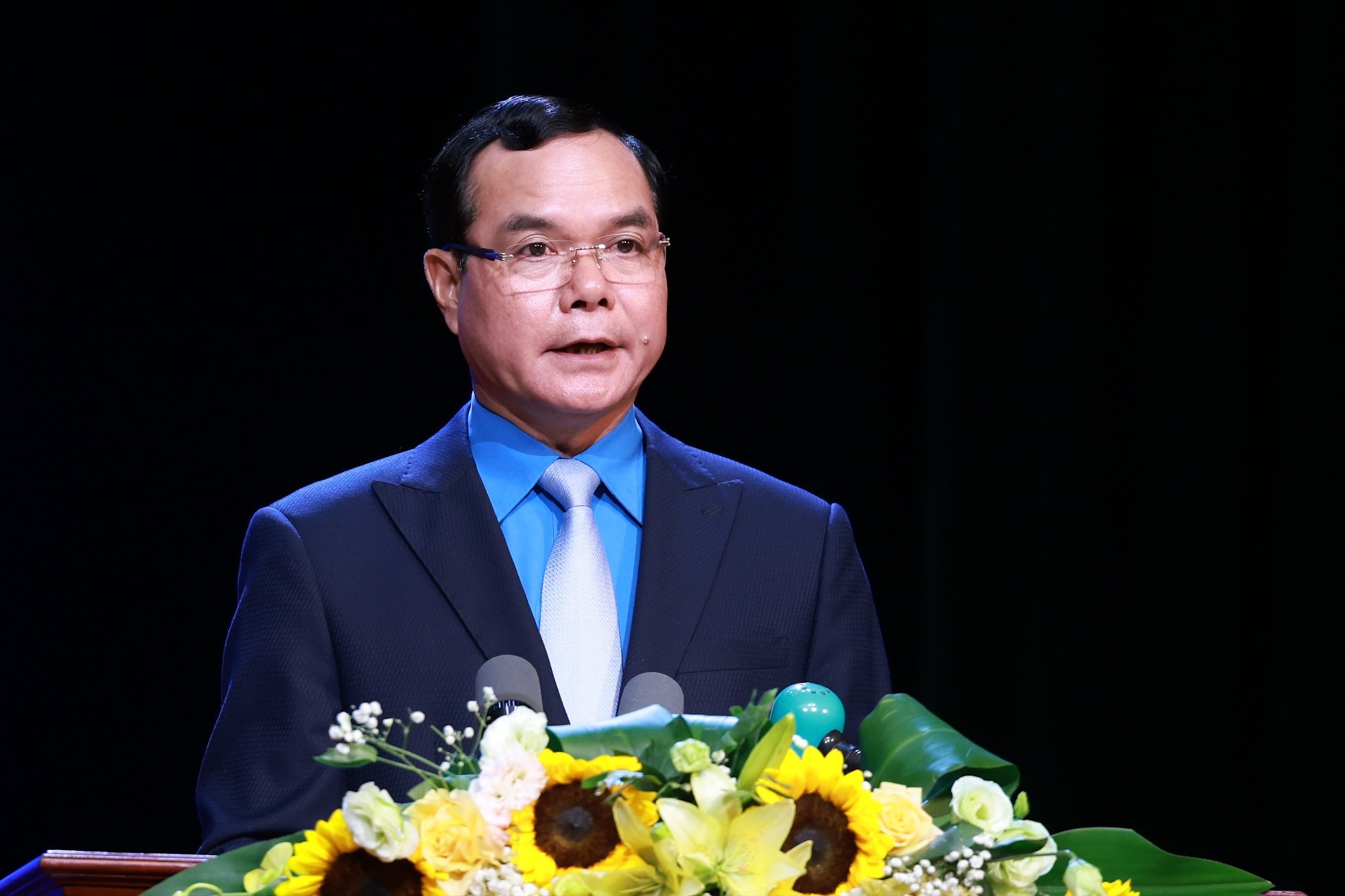 Chủ tịch Tổng Liên đoàn Lao động Việt Nam Nguyễn Đình Khang phát biểu. Ảnh Hải Nguyễn
