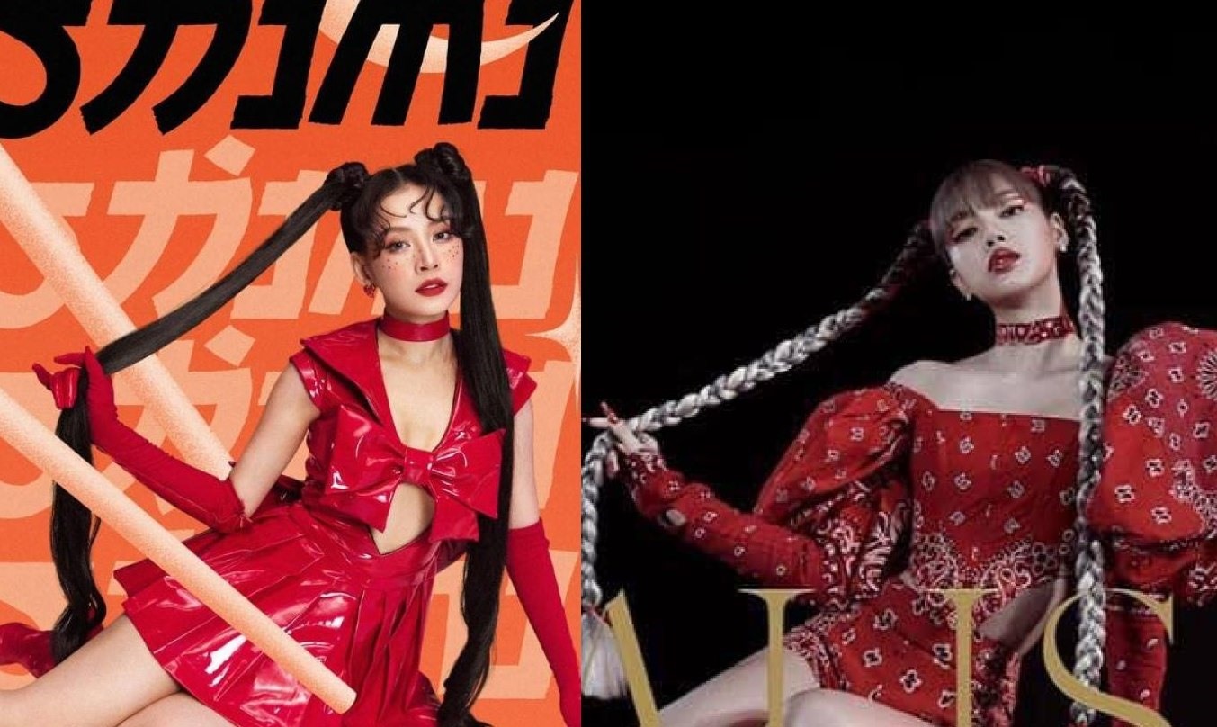 Poster ca khúc “Sashimi” của Chi Pu có nhiều điểm tương đồng với Lisa (Blackpink). Ảnh: ST.