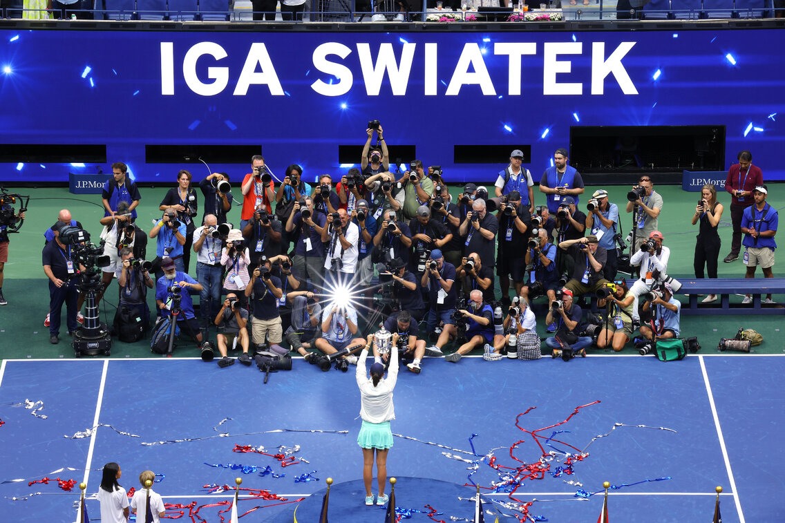 Swiatek có Grand Slam thứ ba khi mới 21 tuổi. Ảnh: US Open