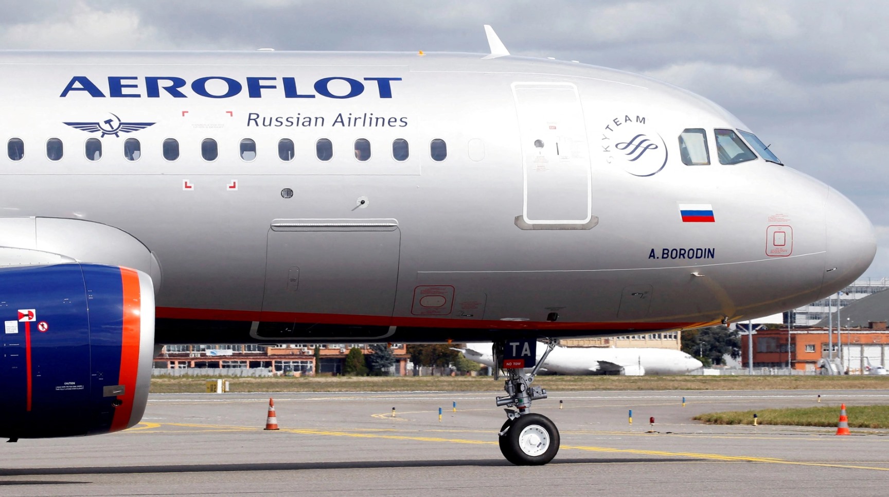Hãng hàng không Aeroflot của Nga. Ảnh: AFP
