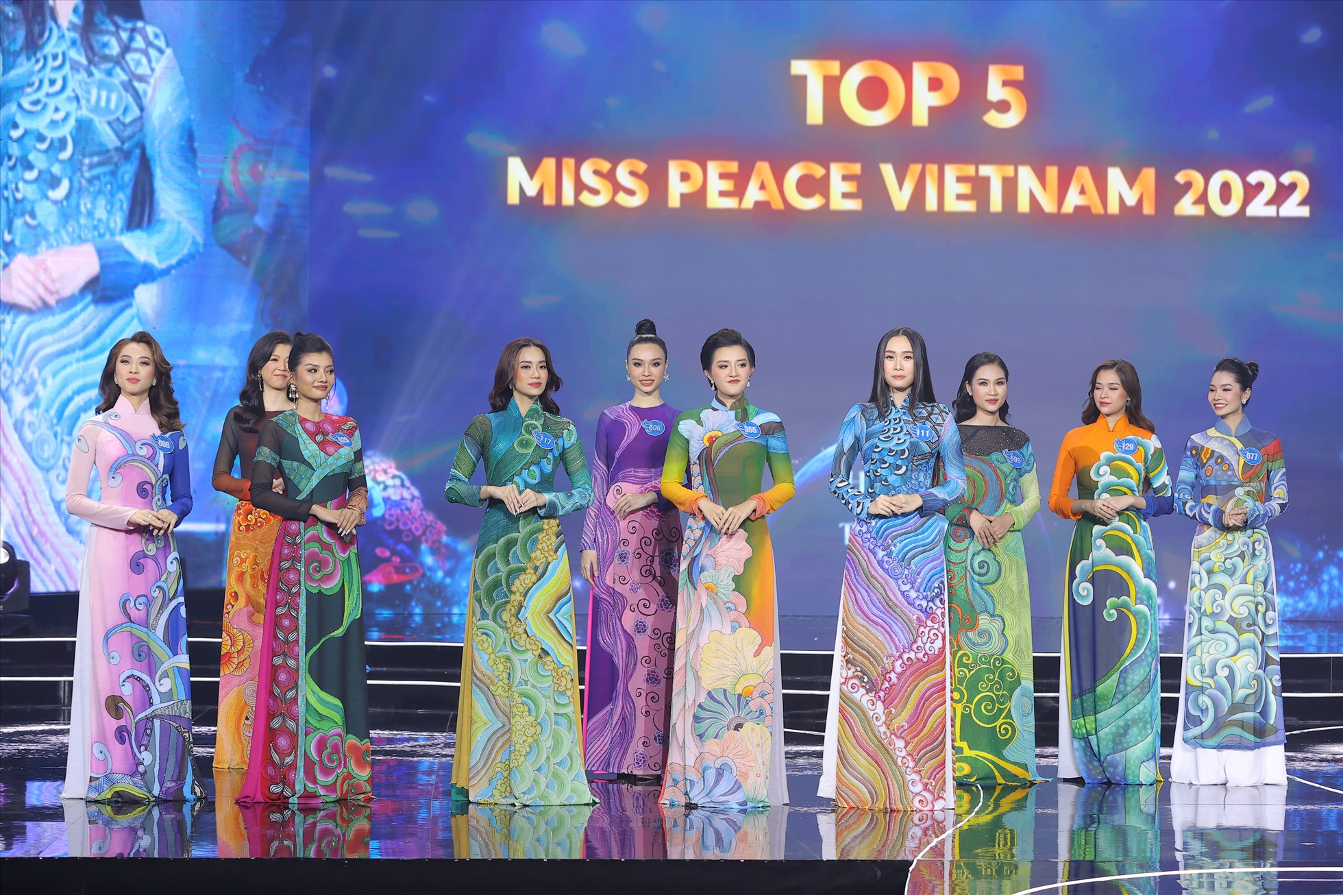Top 5 “Miss Peace Vietnam 2022“. Ảnh: BTC.