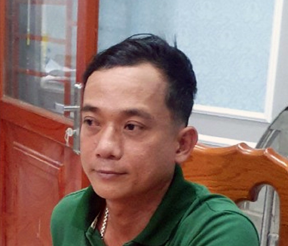 Đối tượng Huỳnh Văn Giàu bị bắt sau khi trốn truy nã. Ảnh: NT