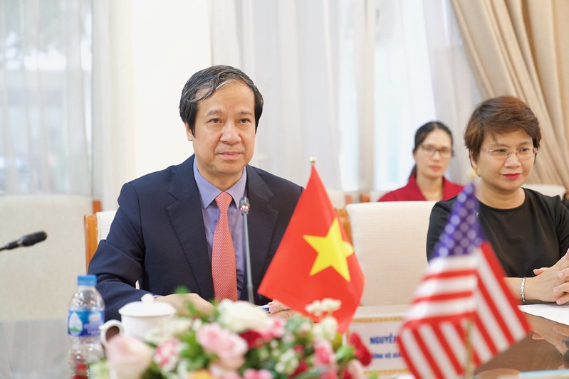 Bộ trưởng Bộ Giáo dục và Đào tạo Nguyễn Kim Sơn. Ảnh: USAID