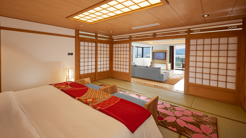 Không gian trong phòng cũng được bày biện, trang trí “rất Nhật”. Ảnh: Mikazuki Japanese Resorts & Spa.